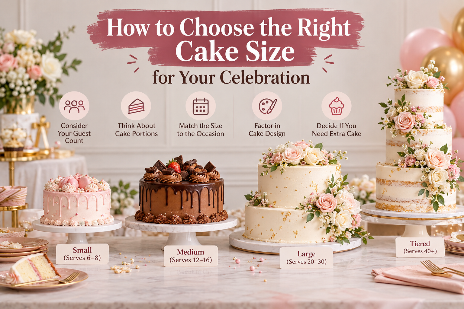 How to Choose the Right Cake Size for Your Celebration