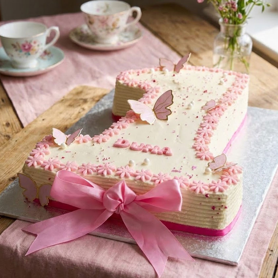 Butterfly One Celebration Cake