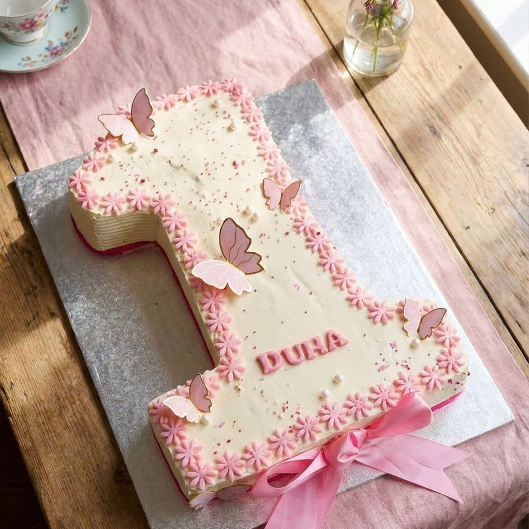 Butterfly One Celebration Cake