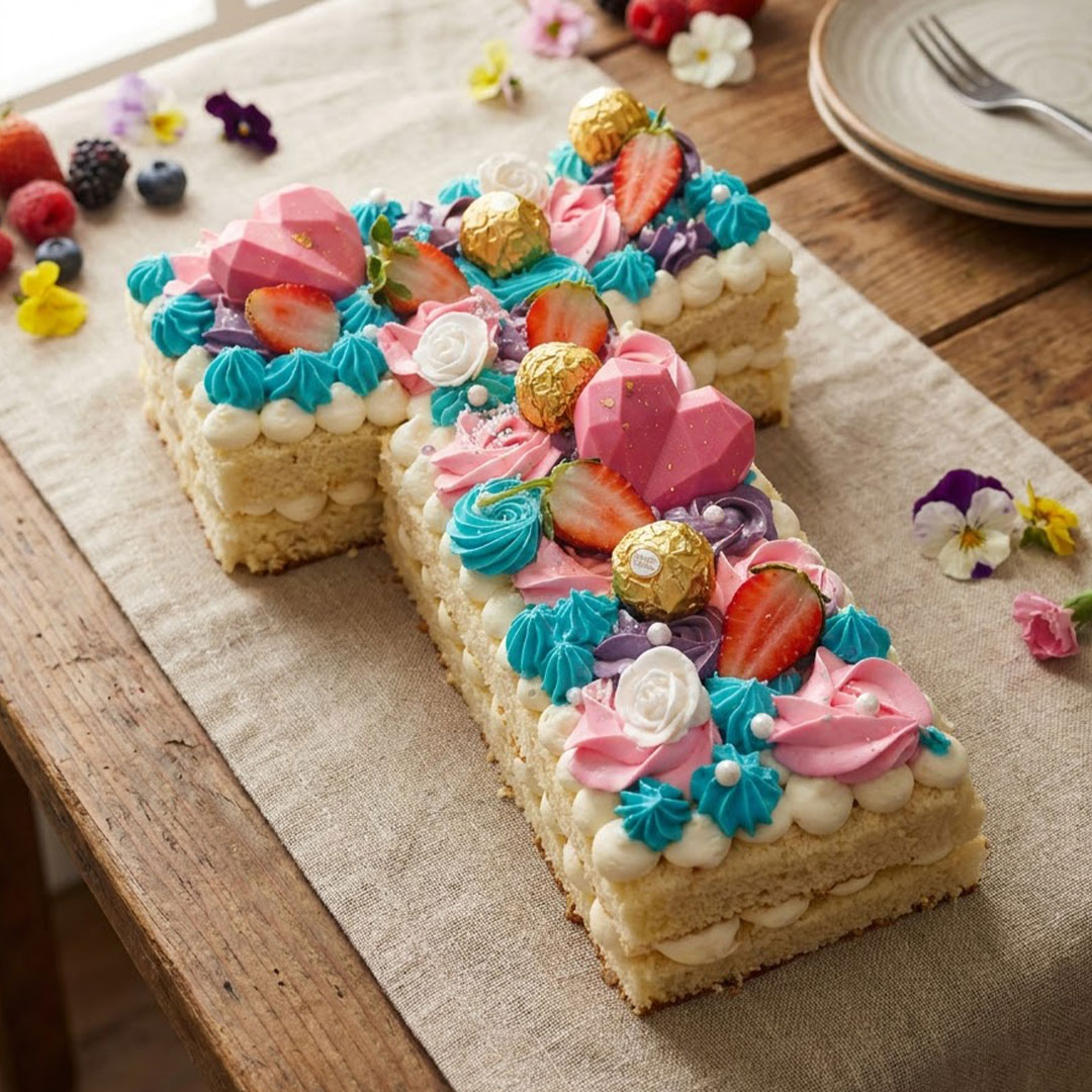 Sweetheart Number Cake