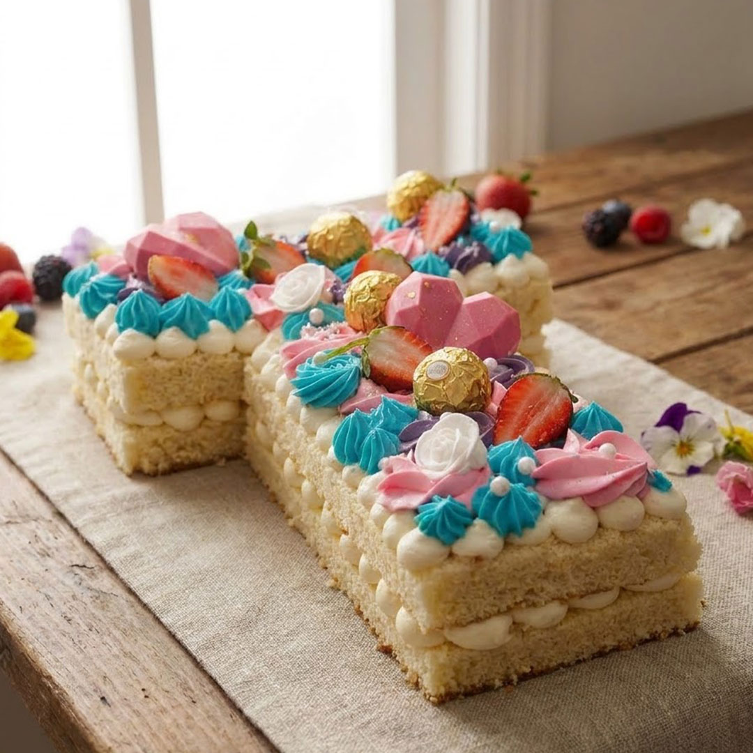 Sweetheart Number Cake