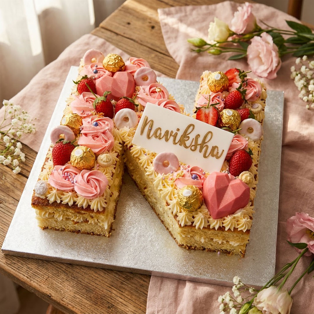 Berry Bliss Alphabet Cake