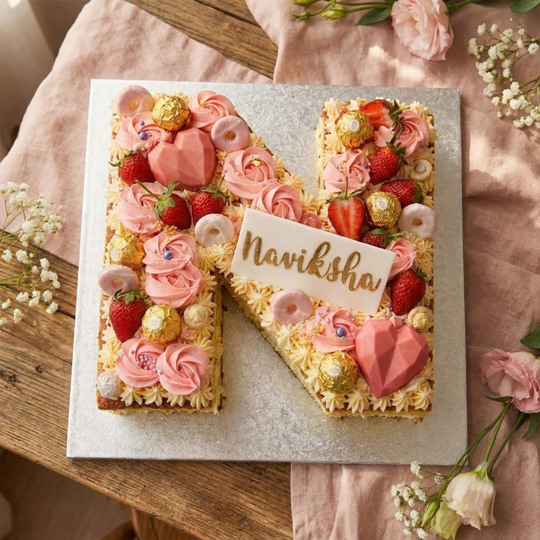 Berry Bliss Alphabet Cake