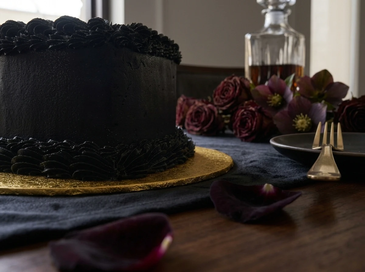 Black Heart Cake