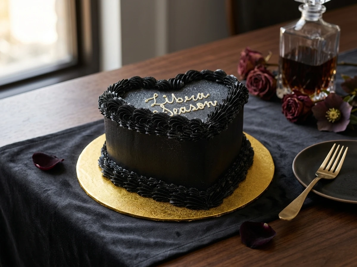 Black Heart Cake