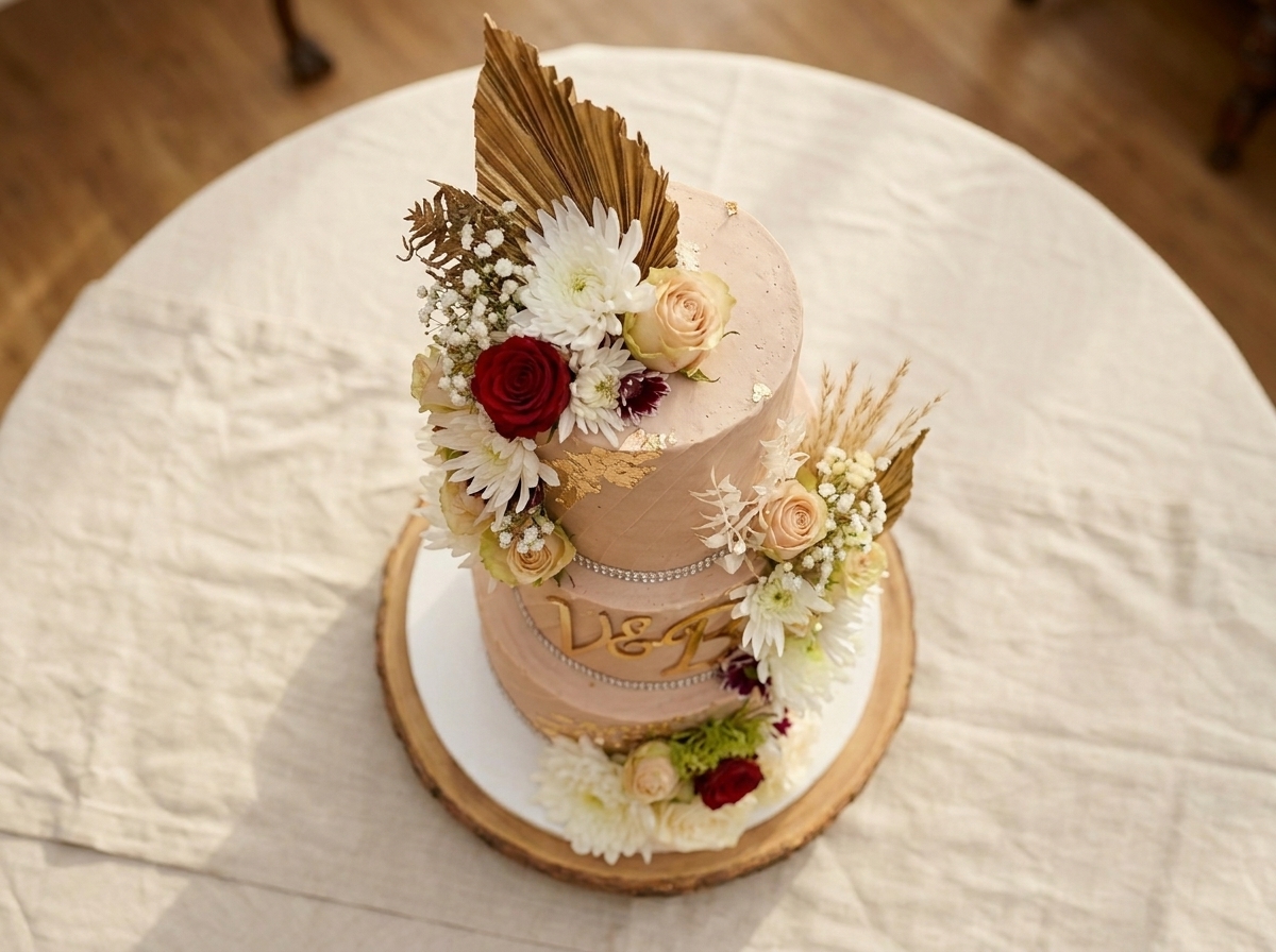 Blush Wedding cake