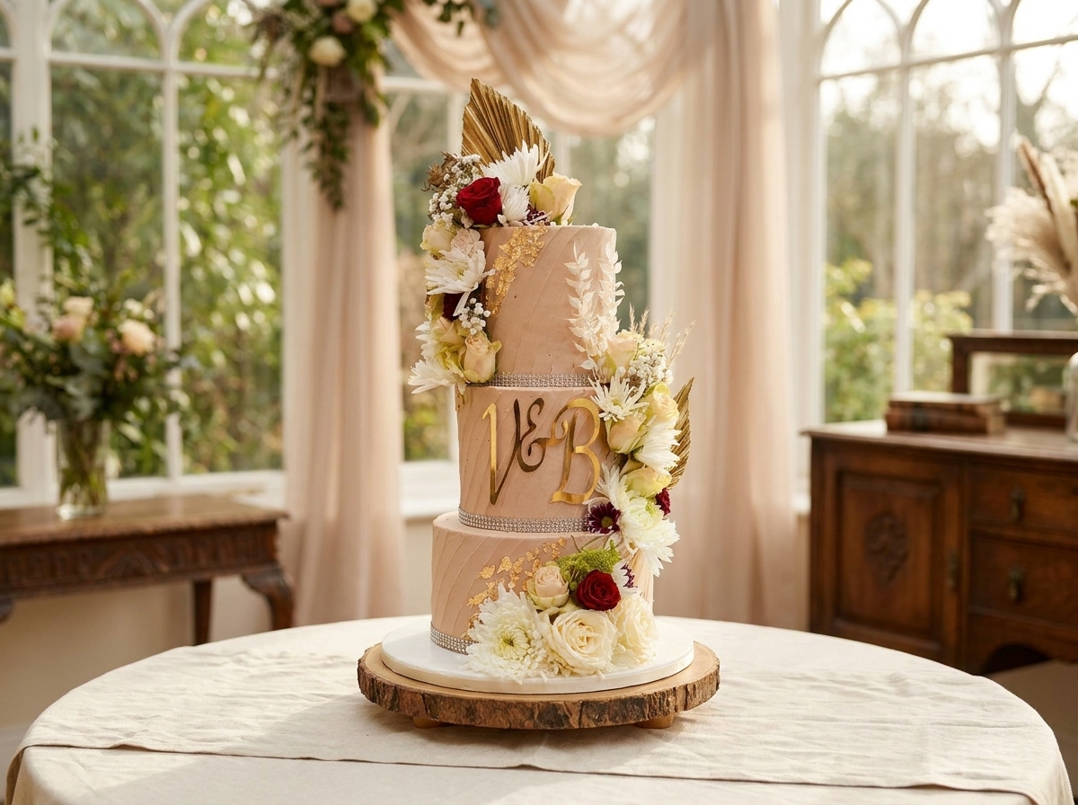 Blush Wedding cake