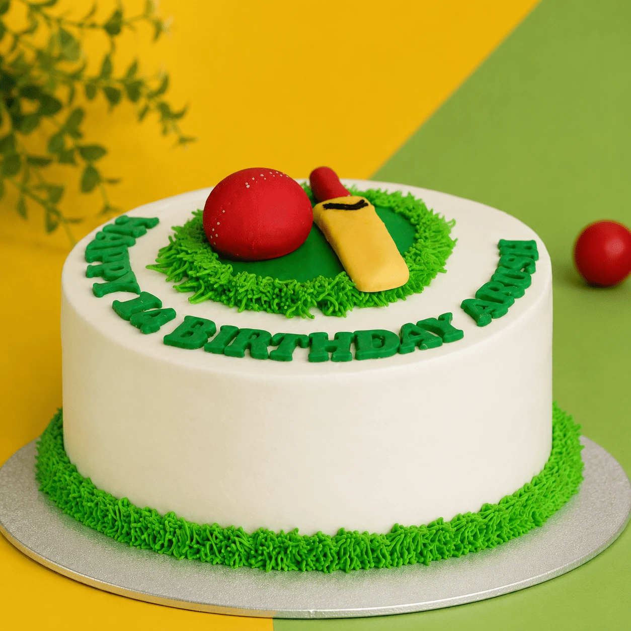 Cricket Theme Cake is handcrafted with creative cricket-inspired decorations and made to order using quality ingredients.