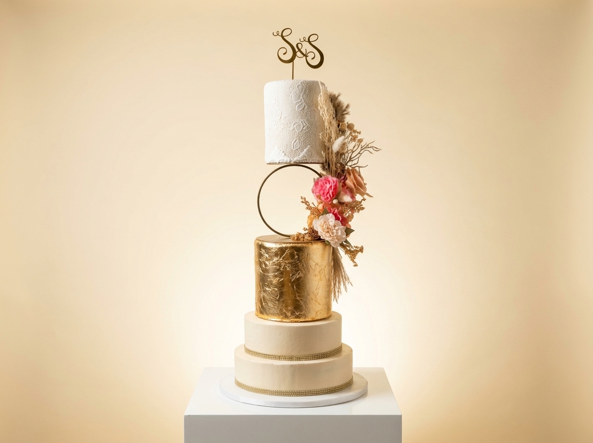 Gold leaf cake