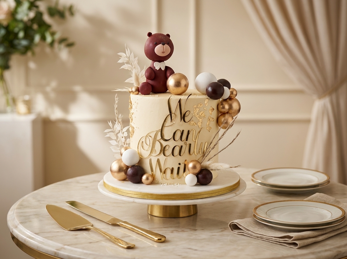 Teddy Bear Baby Shower Cake