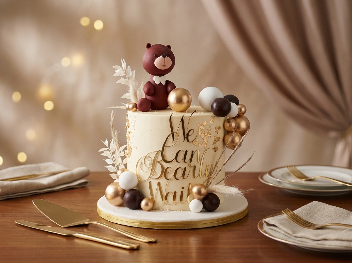 Teddy Bear Baby Shower Cake