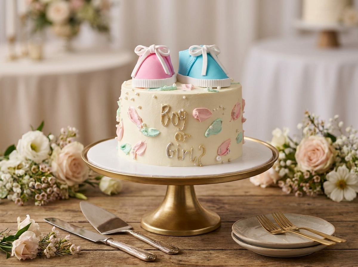 Boy or Girl Baby Shower Cake
