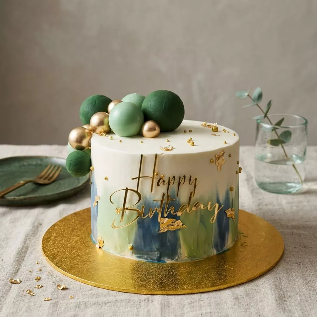 Emerald Luxe Cake