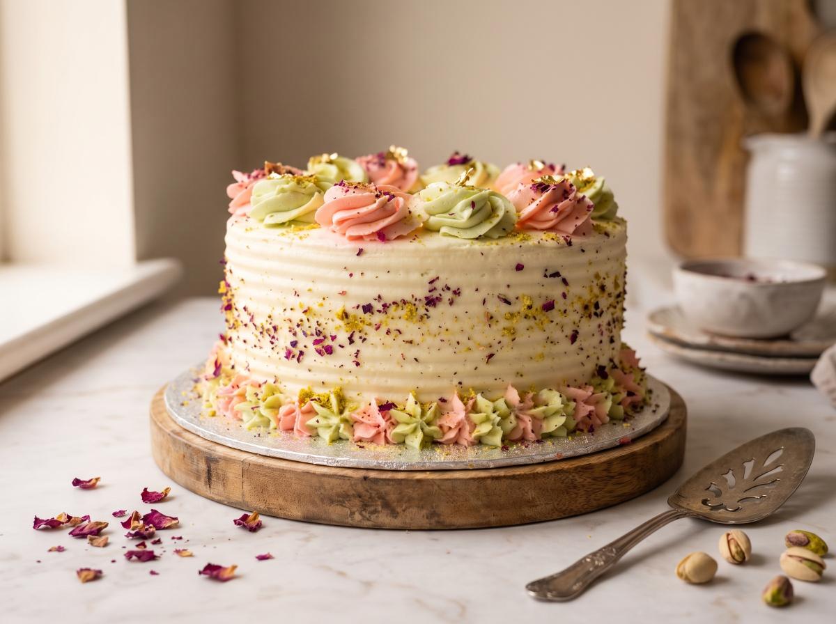 Rose Pistachio Cake