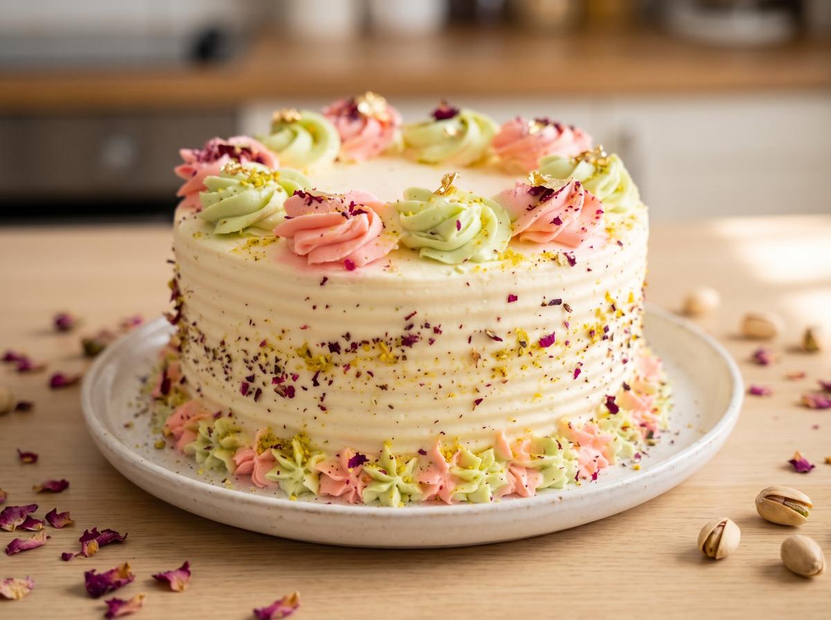 Rose Pistachio Cake