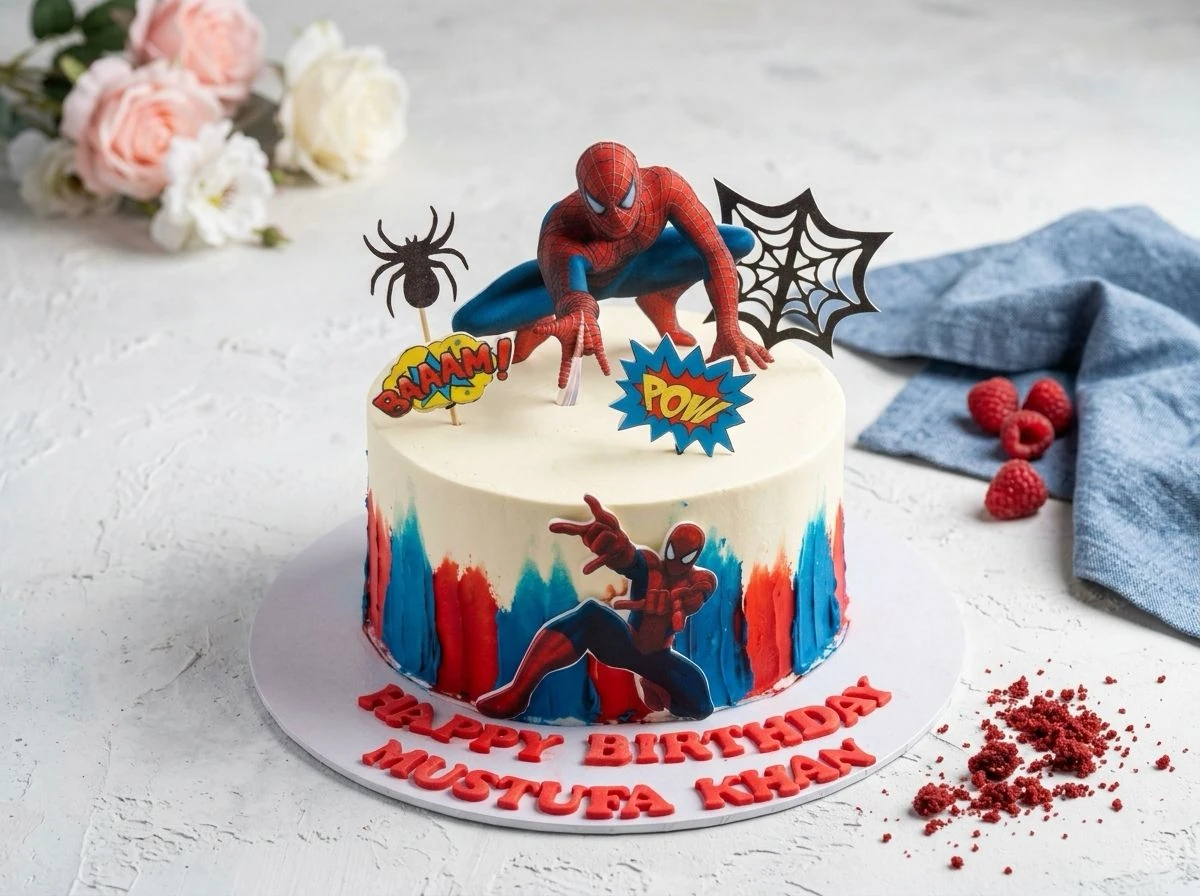 spiderman cake