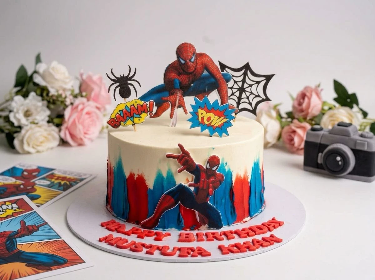 spiderman cake