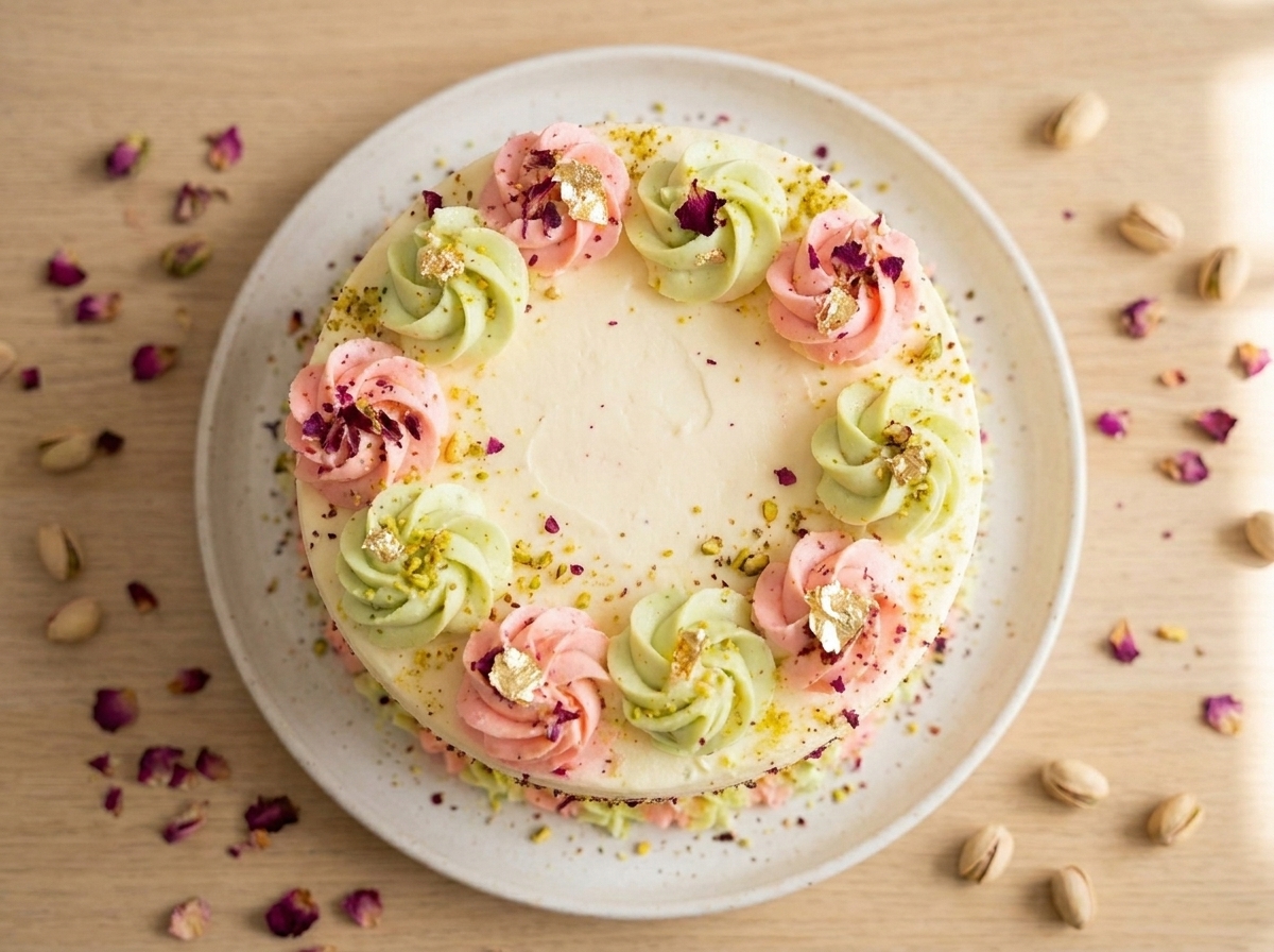 Rose Pistachio Cake