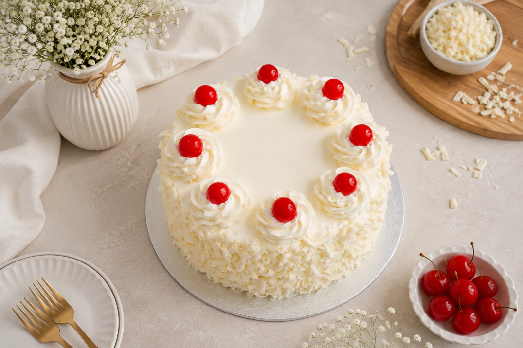 White Forest Cake