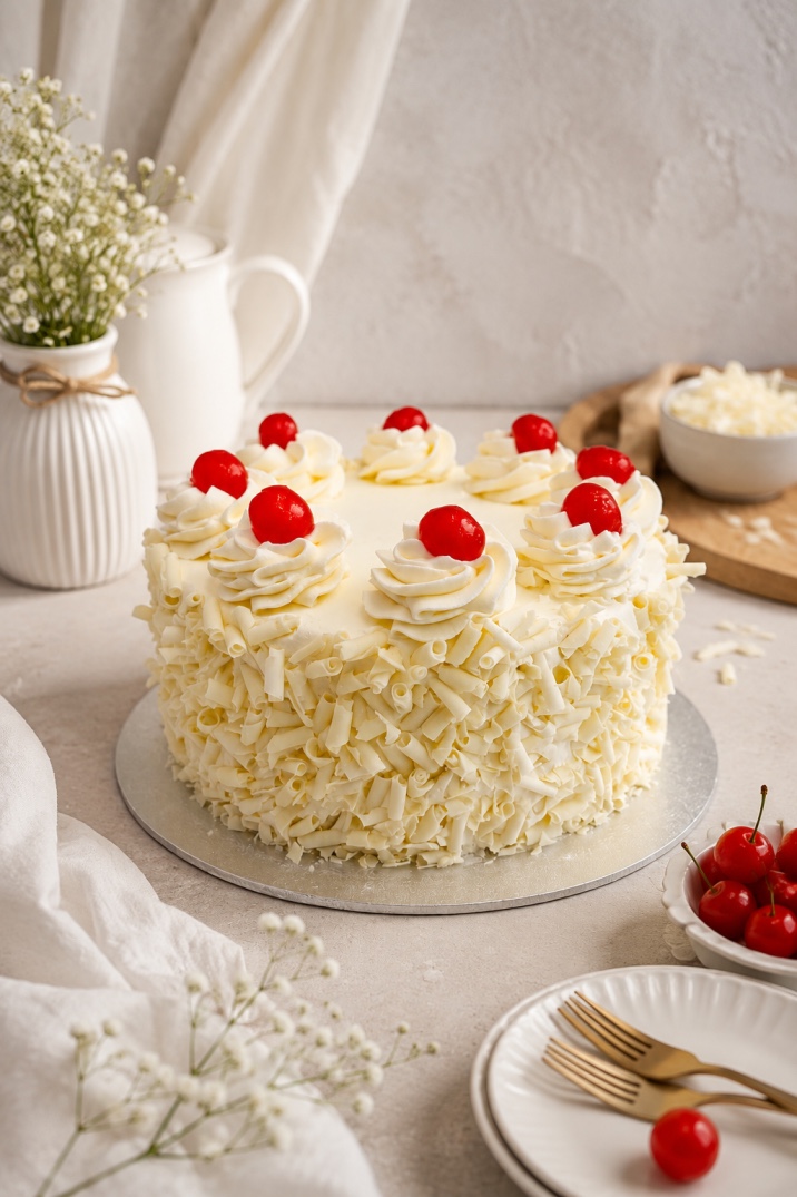 White Forest Cake